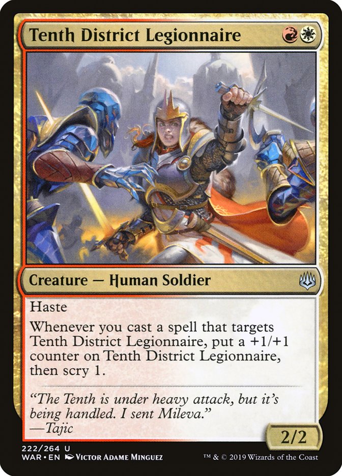 Tenth District Legionnaire [War of the Spark] MTG Single Magic: The Gathering | Red Claw Gaming
