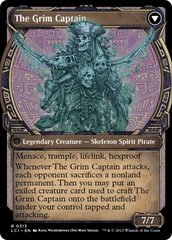 Throne of the Grim Captain // The Grim Captain (Showcase) [The Lost Caverns of Ixalan] MTG Single Magic: The Gathering    | Red Claw Gaming