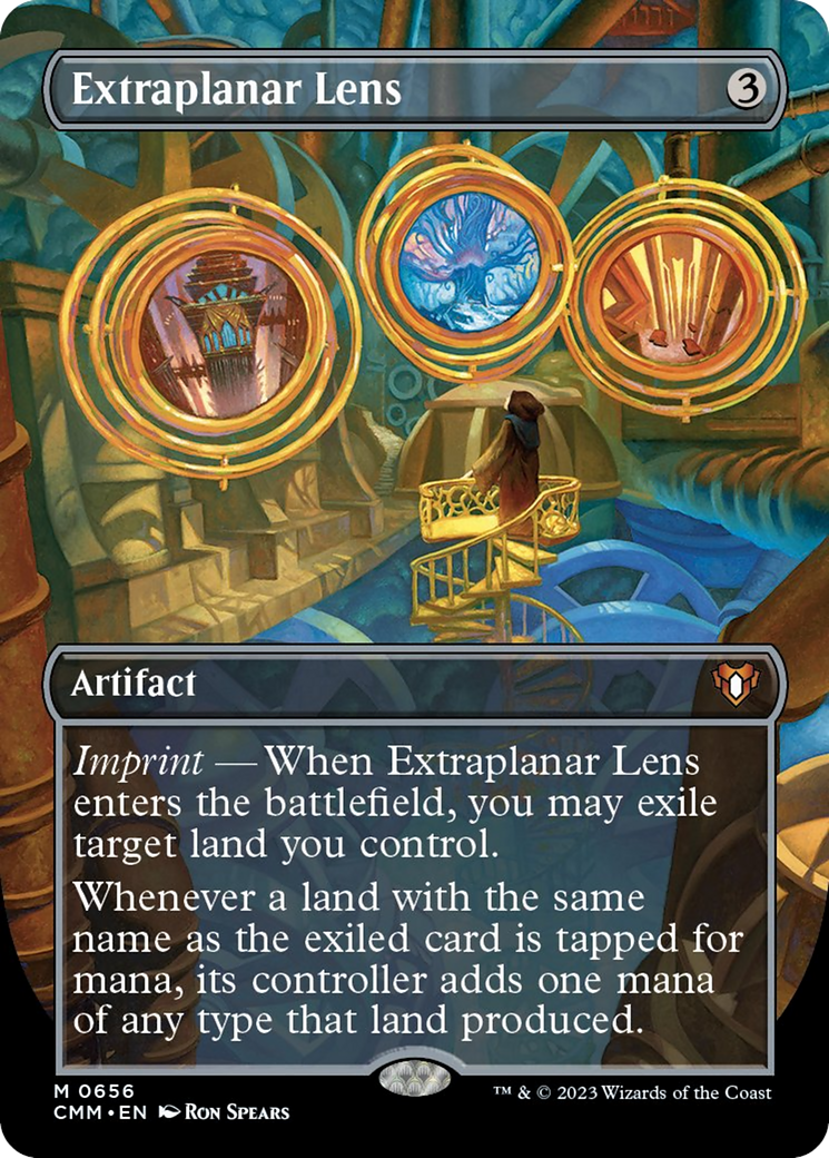 Extraplanar Lens (Borderless Alternate Art) [Commander Masters] MTG Single Magic: The Gathering | Red Claw Gaming