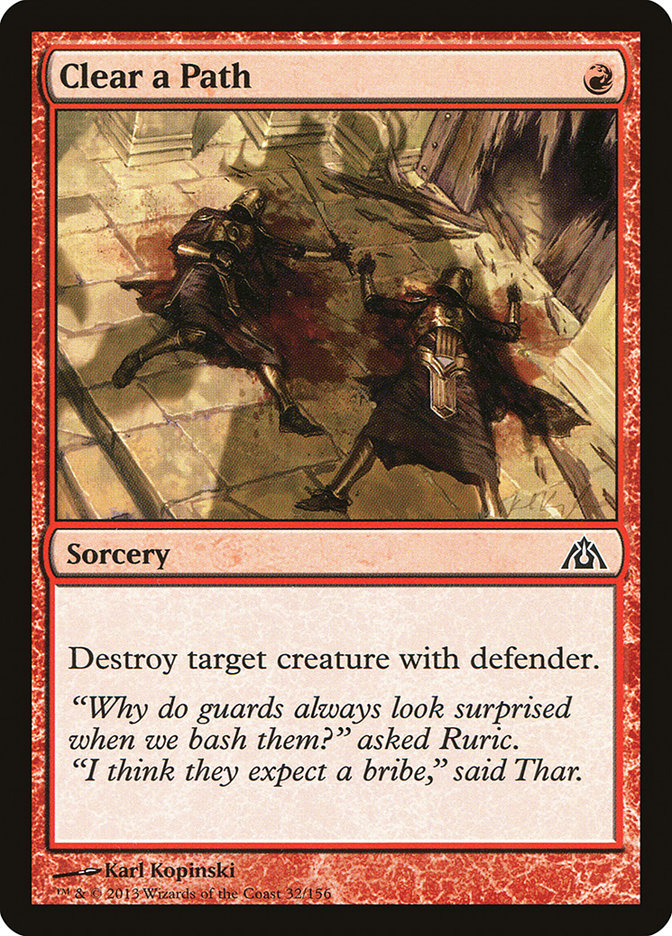 Clear a Path [Dragon's Maze] MTG Single Magic: The Gathering | Red Claw Gaming