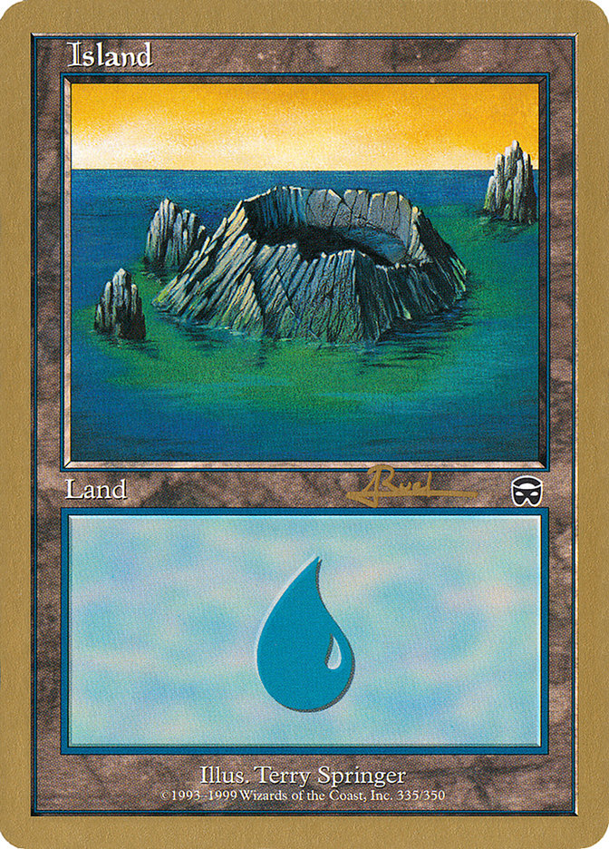 Island (335) (Antoine Ruel) [World Championship Decks 2001] MTG Single Magic: The Gathering | Red Claw Gaming