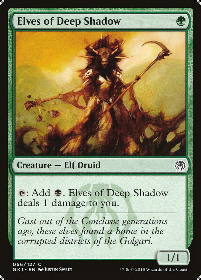 Elves of Deep Shadow [Guilds of Ravnica Guild Kit] MTG Single Magic: The Gathering | Red Claw Gaming
