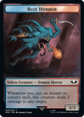 Spawn // Blue Horror Double-Sided Token [Warhammer 40,000 Tokens] MTG Single Magic: The Gathering | Red Claw Gaming