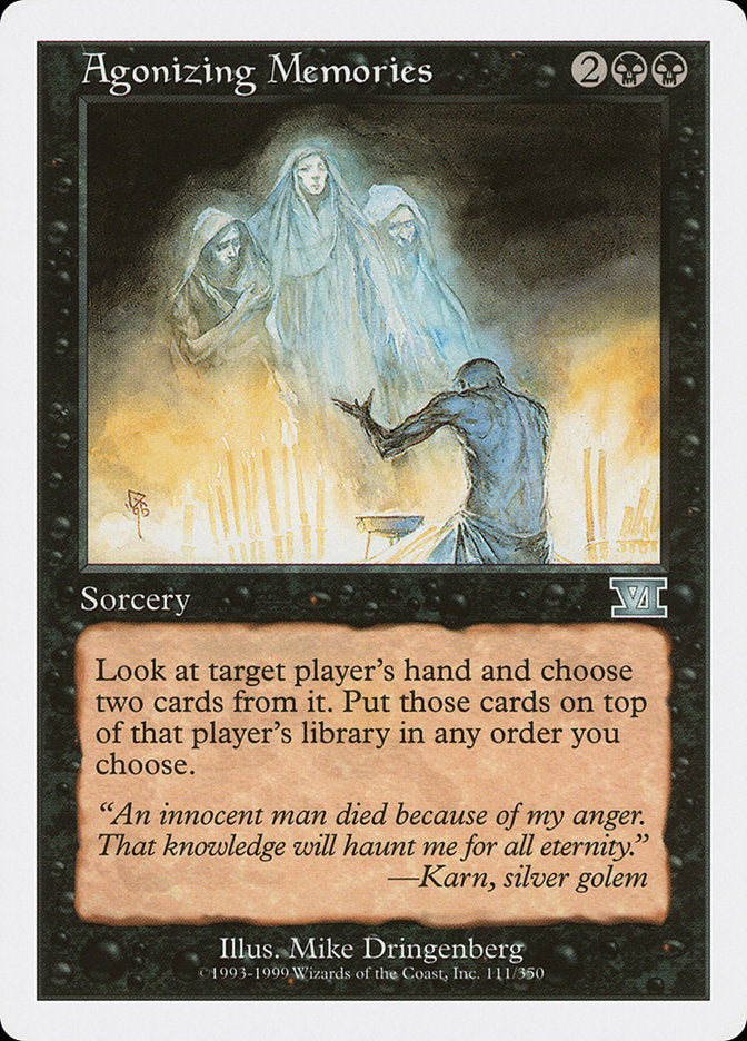 Agonizing Memories [Classic Sixth Edition] MTG Single Magic: The Gathering | Red Claw Gaming