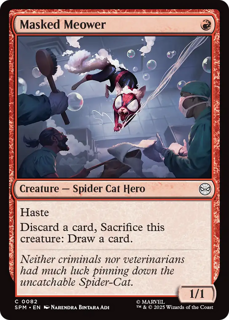 Masked Meower [Marvel's Spider-Man] MTG Single Magic: The Gathering | Red Claw Gaming