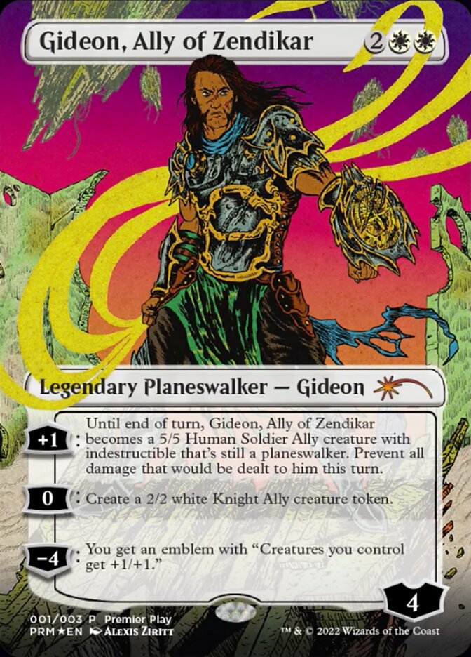 Gideon, Ally of Zendikar (Borderless) [Regional Championship Qualifiers 2022] MTG Single Magic: The Gathering | Red Claw Gaming