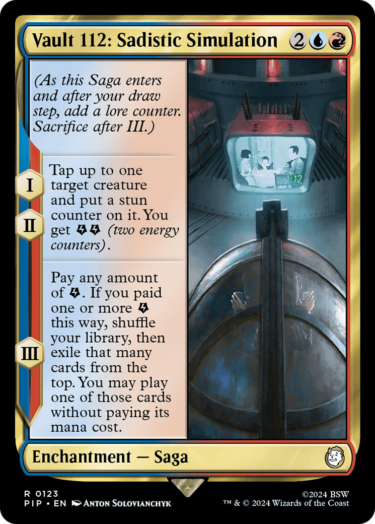 Vault 112: Sadistic Simulation [Fallout] MTG Single Magic: The Gathering | Red Claw Gaming