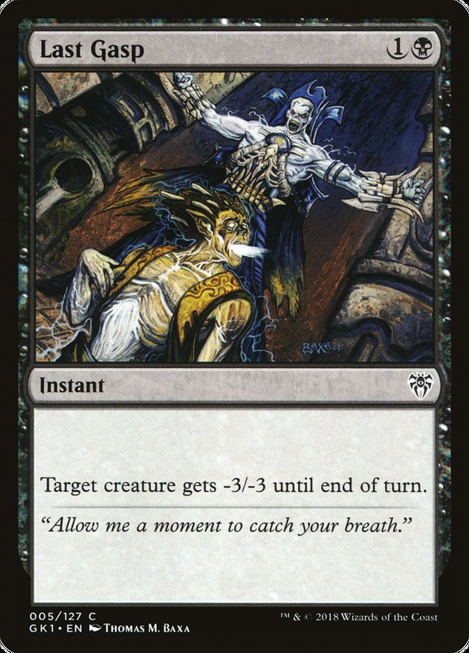 Last Gasp [Guilds of Ravnica Guild Kit] MTG Single Magic: The Gathering | Red Claw Gaming