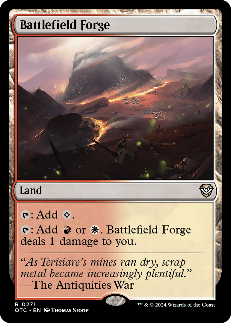 Battlefield Forge [Outlaws of Thunder Junction Commander] MTG Single Magic: The Gathering | Red Claw Gaming