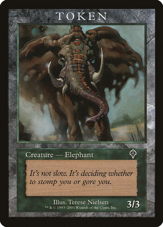 Elephant Token [Magic Player Rewards 2001] MTG Single Magic: The Gathering | Red Claw Gaming