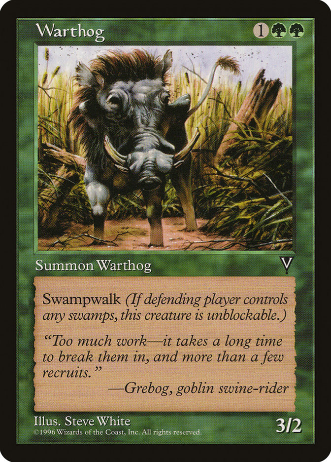 Warthog [Visions] MTG Single Magic: The Gathering | Red Claw Gaming