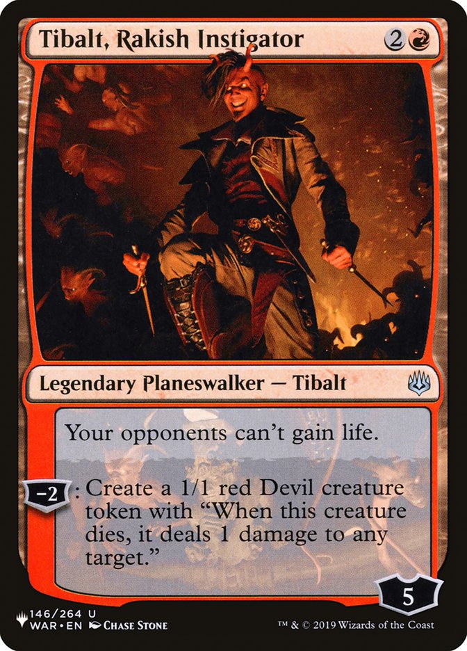 Tibalt, Rakish Instigator [The List] MTG Single Magic: The Gathering    | Red Claw Gaming