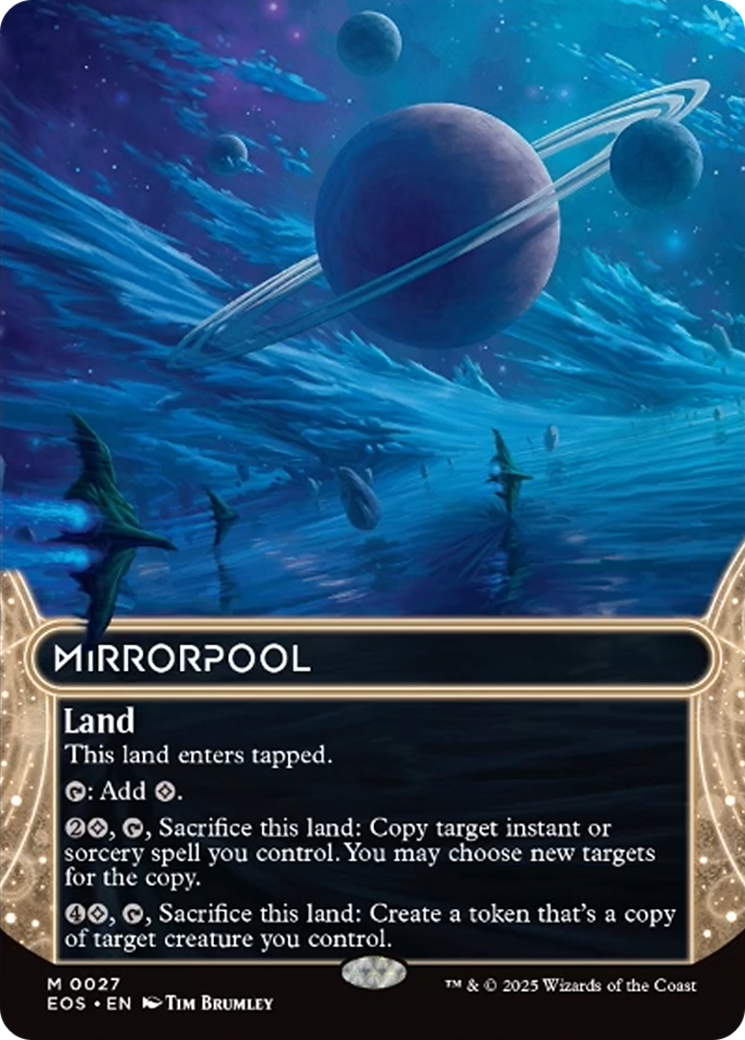 Mirrorpool (0027) (Borderless) [Edge of Eternities: Stellar Sights] MTG Single Magic: The Gathering | Red Claw Gaming