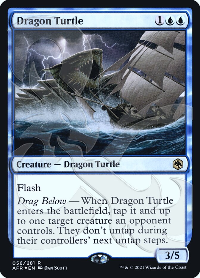 Dragon Turtle (Ampersand Promo) [Dungeons & Dragons: Adventures in the Forgotten Realms Promos] MTG Single Magic: The Gathering | Red Claw Gaming