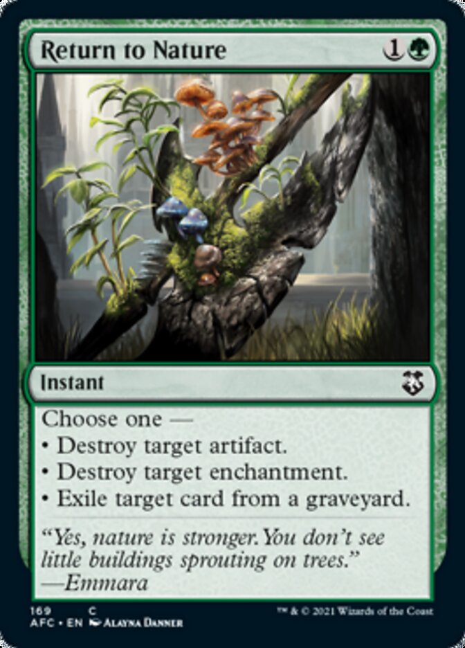Return to Nature [Dungeons & Dragons: Adventures in the Forgotten Realms Commander] MTG Single Magic: The Gathering | Red Claw Gaming