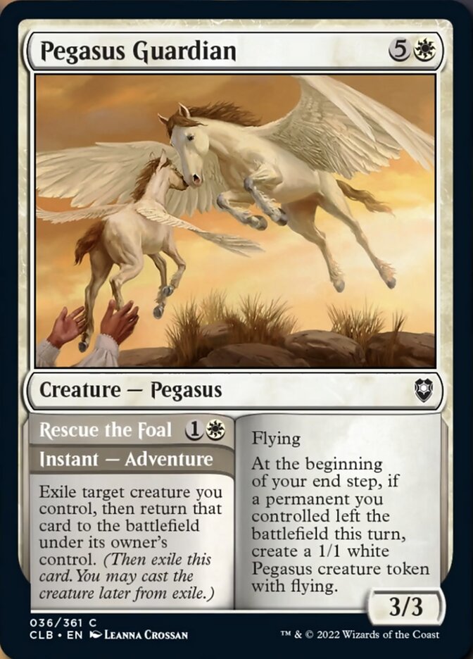 Pegasus Guardian // Rescue the Foal [Commander Legends: Battle for Baldur's Gate] MTG Single Magic: The Gathering | Red Claw Gaming