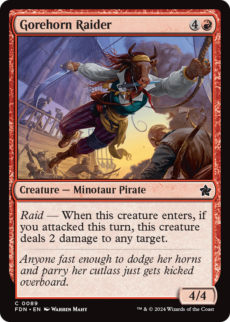 Gorehorn Raider [Foundations] MTG Single Magic: The Gathering | Red Claw Gaming