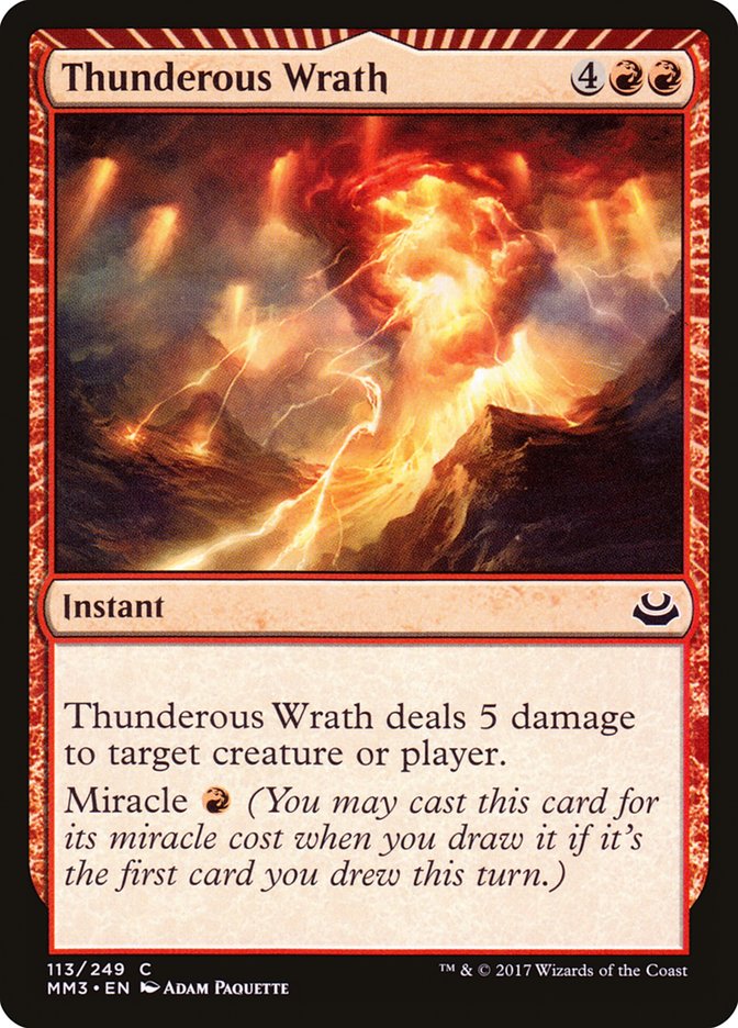Thunderous Wrath [Modern Masters 2017] MTG Single Magic: The Gathering | Red Claw Gaming