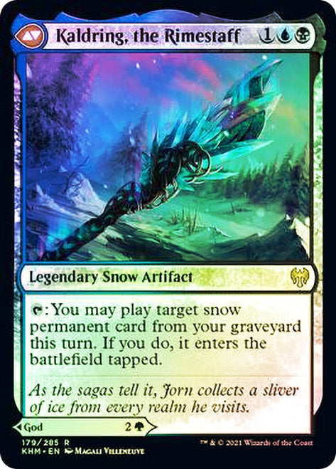 Jorn, God of Winter // Kaldring, the Rimestaff [Kaldheim Prerelease Promos] MTG Single Magic: The Gathering | Red Claw Gaming