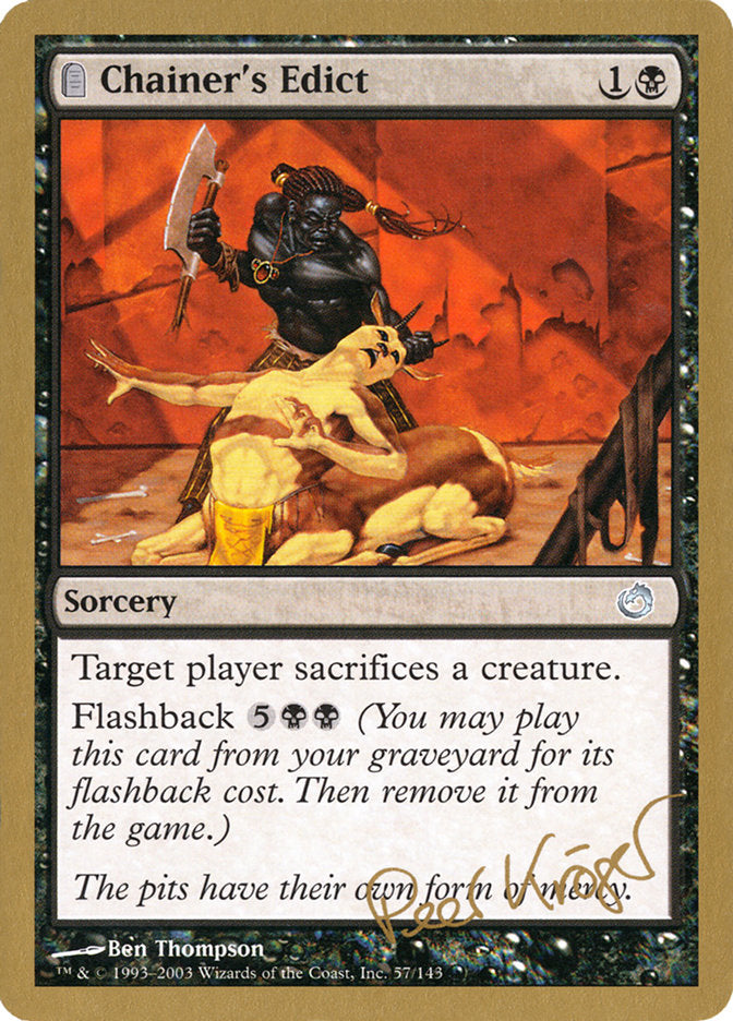 Chainer's Edict (Peer Kroger) [World Championship Decks 2003] MTG Single Magic: The Gathering    | Red Claw Gaming