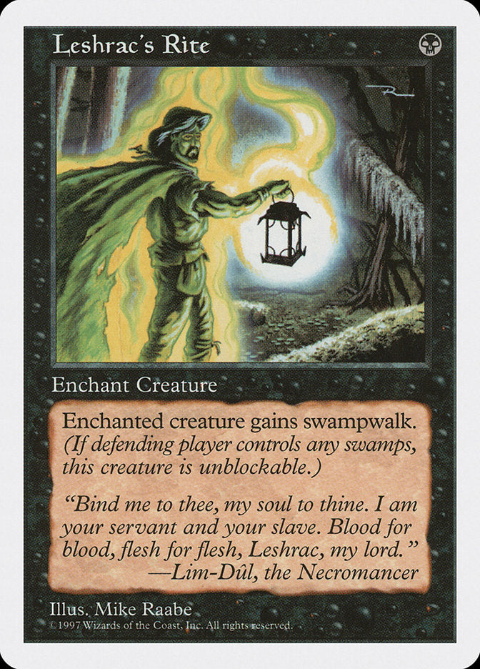 Leshrac's Rite [Fifth Edition] MTG Single Magic: The Gathering | Red Claw Gaming
