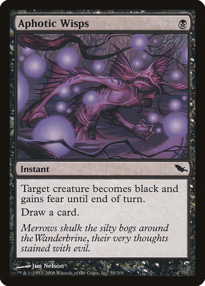 Aphotic Wisps [Shadowmoor] MTG Single Magic: The Gathering | Red Claw Gaming