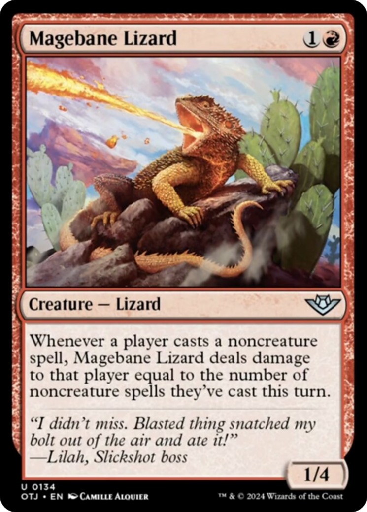 Magebane Lizard [Outlaws of Thunder Junction] MTG Single Magic: The Gathering | Red Claw Gaming