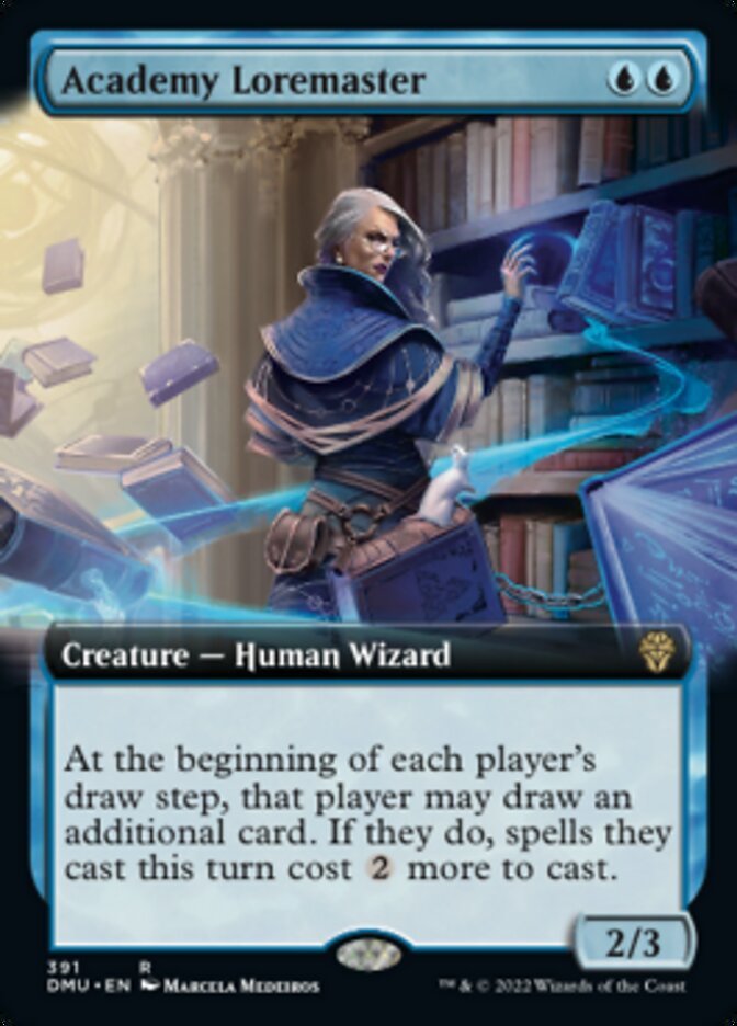 Academy Loremaster (Extended Art) [Dominaria United] MTG Single Magic: The Gathering | Red Claw Gaming