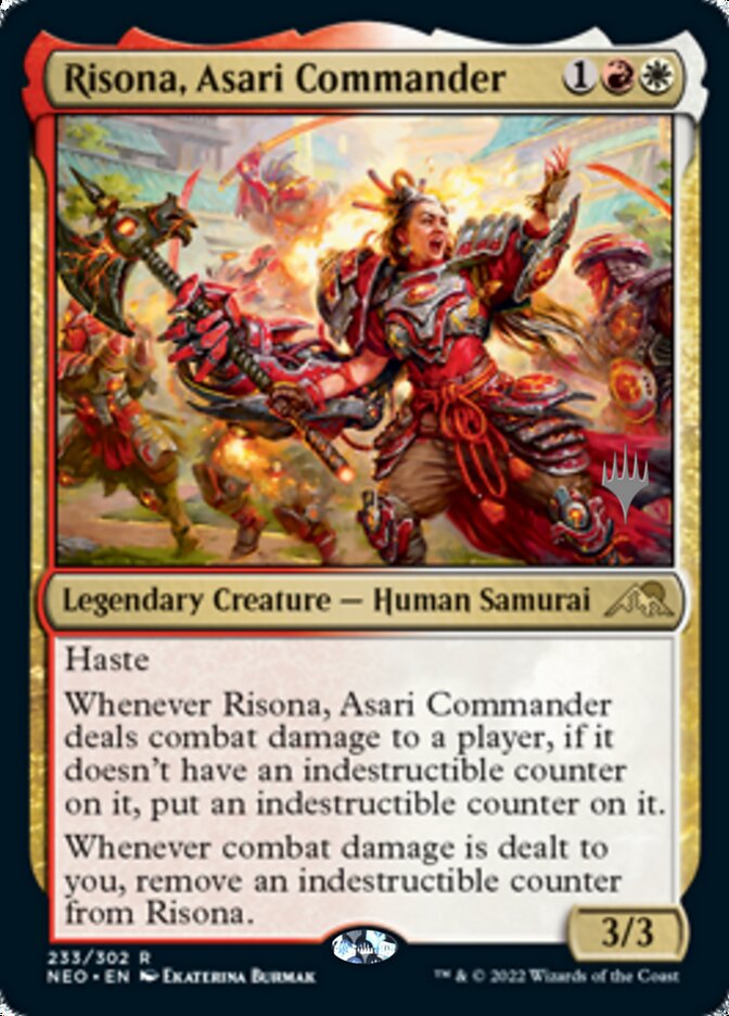 Risona, Asari Commander (Promo Pack) [Kamigawa: Neon Dynasty Promos] MTG Single Magic: The Gathering | Red Claw Gaming