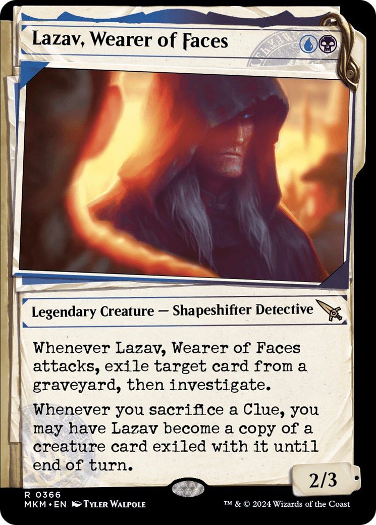 Lazav, Wearer of Faces (Showcase) (0366) [Murders at Karlov Manor] MTG Single Magic: The Gathering    | Red Claw Gaming