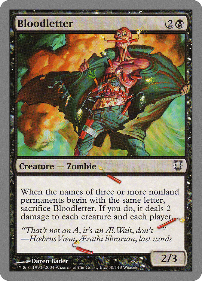 Bloodletter [Unhinged] MTG Single Magic: The Gathering | Red Claw Gaming