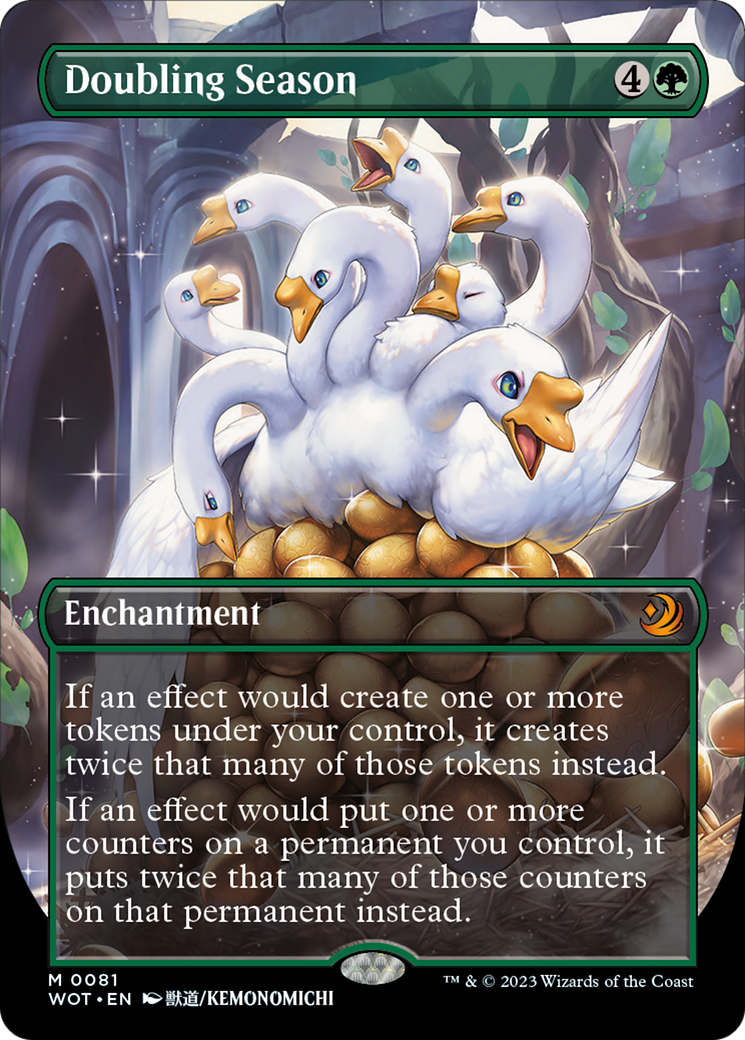 Doubling Season (Anime Borderless) [Wilds of Eldraine: Enchanting Tales] MTG Single Magic: The Gathering | Red Claw Gaming