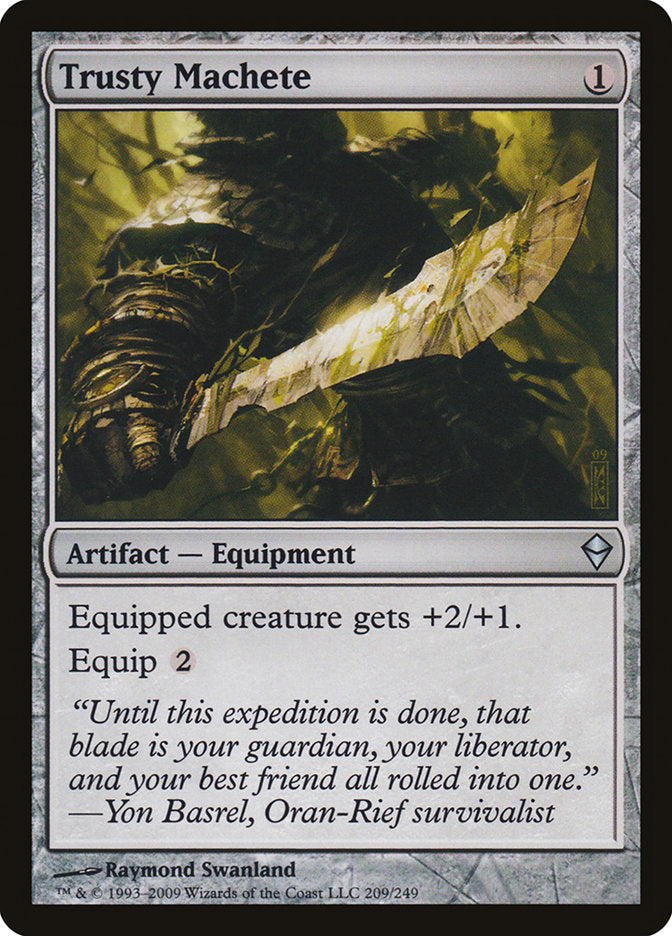 Trusty Machete [Zendikar] MTG Single Magic: The Gathering | Red Claw Gaming