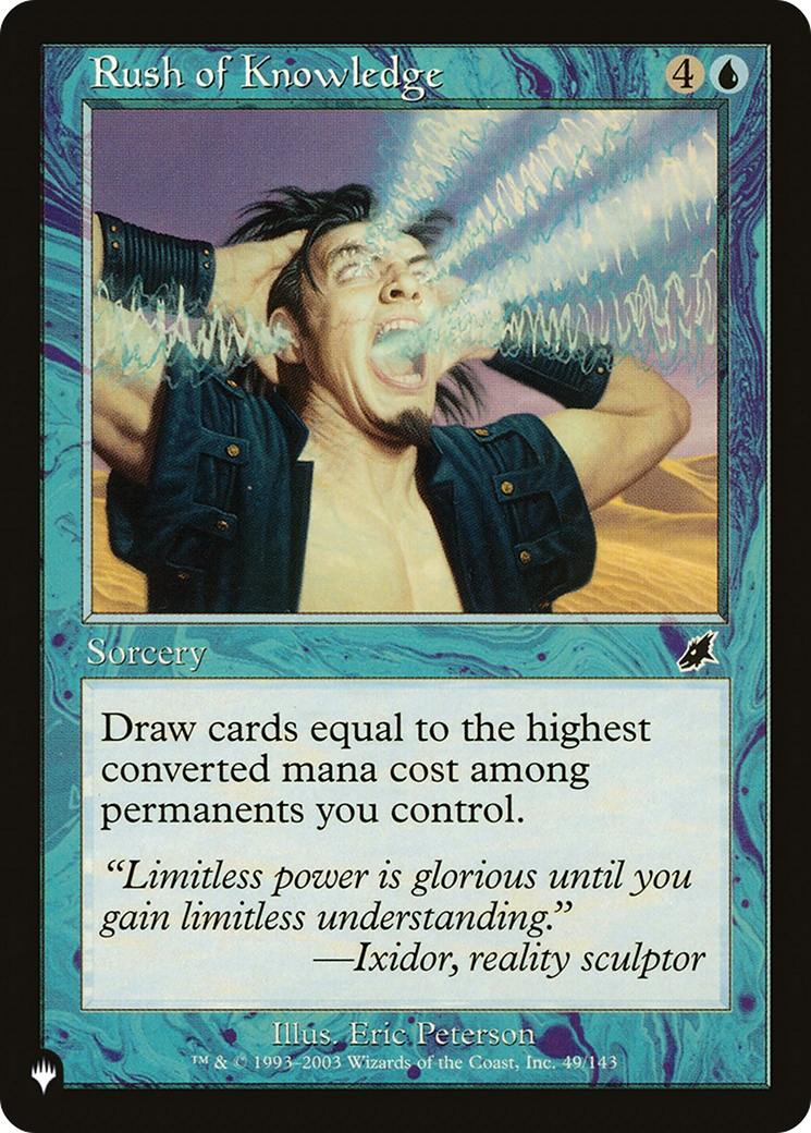 Rush of Knowledge [The List] MTG Single Magic: The Gathering | Red Claw Gaming
