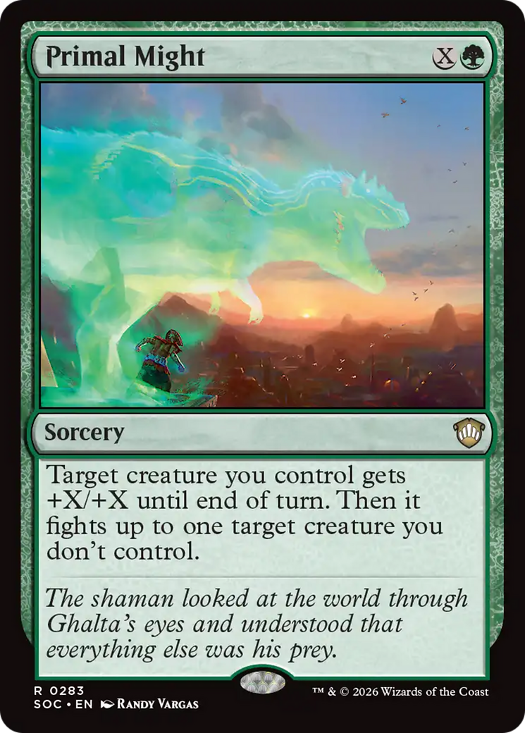 Primal Might [Secrets of Strixhaven Commander] MTG Single Magic: The Gathering | Red Claw Gaming