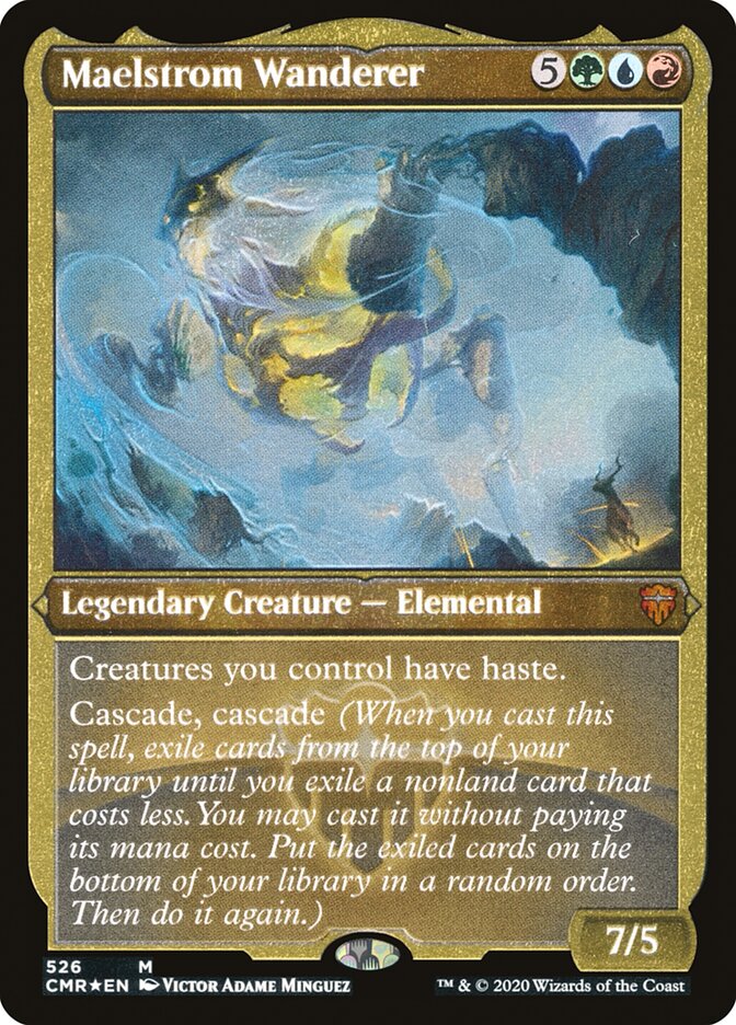 Maelstrom Wanderer (Etched) [Commander Legends] MTG Single Magic: The Gathering | Red Claw Gaming