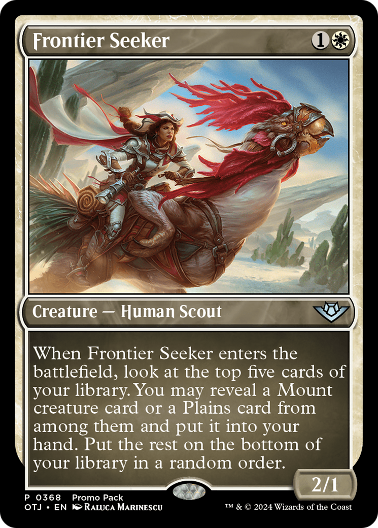 Frontier Seeker (Promo Pack) [Outlaws of Thunder Junction Promos] MTG Single Magic: The Gathering    | Red Claw Gaming