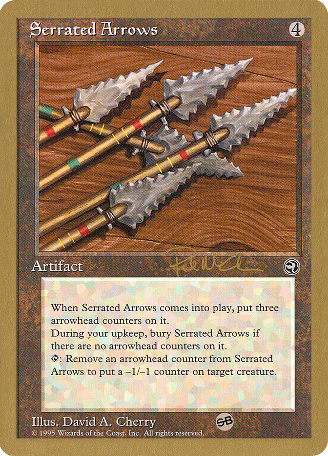 Serrated Arrows (Paul McCabe) (SB) [World Championship Decks 1997] MTG Single Magic: The Gathering | Red Claw Gaming