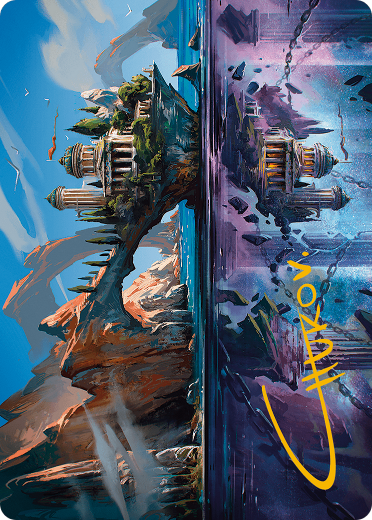 Copy Land Art Card (Gold-Stamped Signature) [Modern Horizons 3 Art Series] MTG Single Magic: The Gathering    | Red Claw Gaming