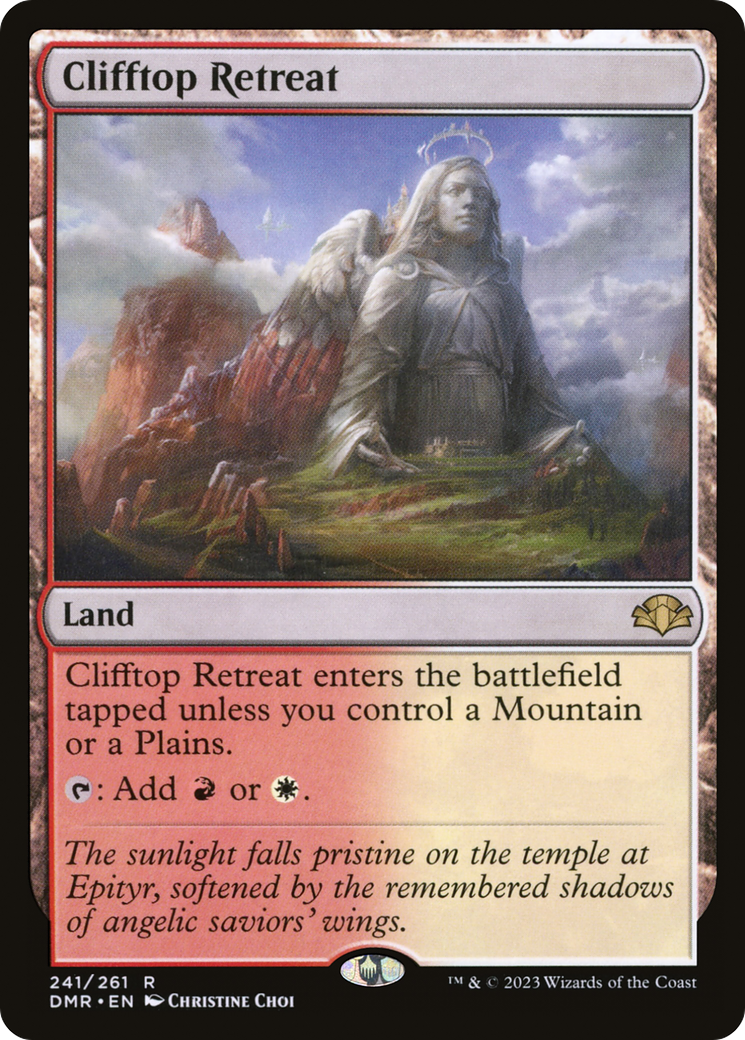 Clifftop Retreat [Dominaria Remastered] MTG Single Magic: The Gathering | Red Claw Gaming