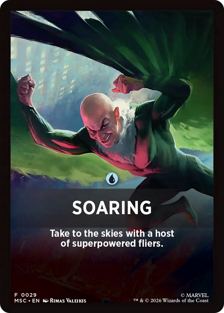 Soaring Theme Card [Marvel Super Heroes Commander] | Red Claw Gaming