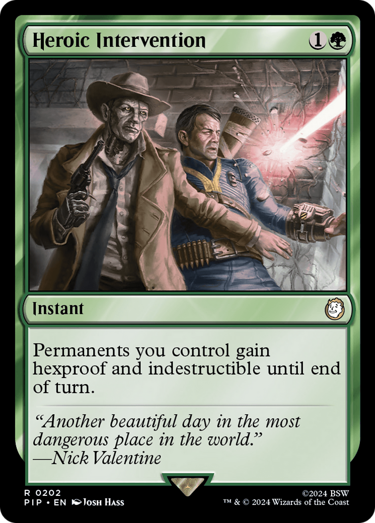 Heroic Intervention [Fallout] MTG Single Magic: The Gathering | Red Claw Gaming
