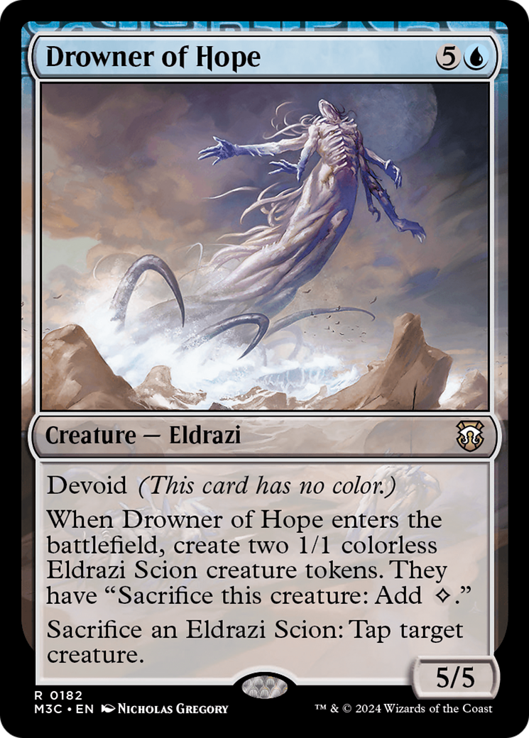 Drowner of Hope (Ripple Foil) [Modern Horizons 3 Commander] MTG Single Magic: The Gathering | Red Claw Gaming