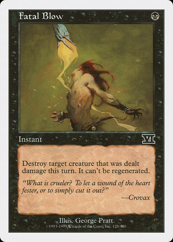Fatal Blow [Classic Sixth Edition] MTG Single Magic: The Gathering | Red Claw Gaming