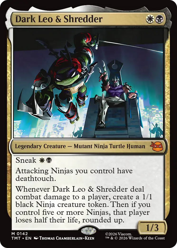 Dark Leo & Shredder [Teenage Mutant Ninja Turtles] MTG Single Magic: The Gathering | Red Claw Gaming