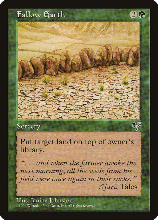 Fallow Earth [Mirage] MTG Single Magic: The Gathering | Red Claw Gaming