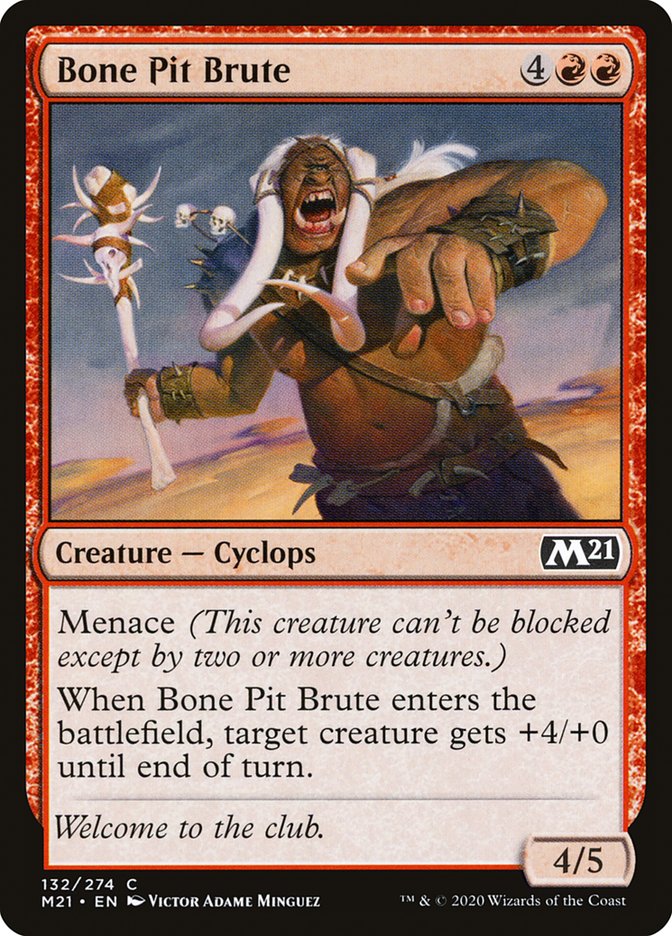 Bone Pit Brute [Core Set 2021] MTG Single Magic: The Gathering | Red Claw Gaming