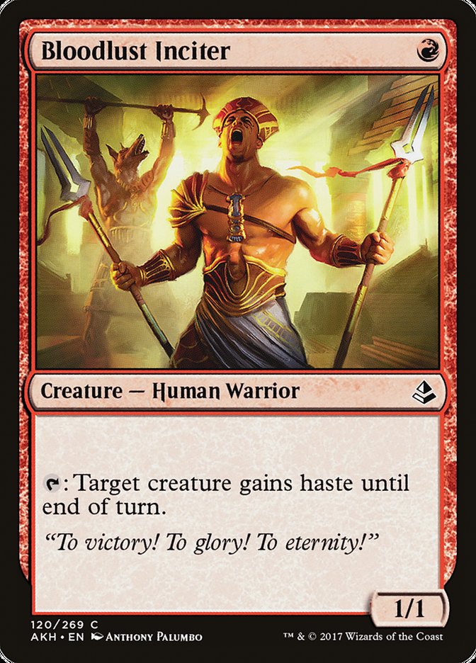 Bloodlust Inciter [Amonkhet] MTG Single Magic: The Gathering | Red Claw Gaming