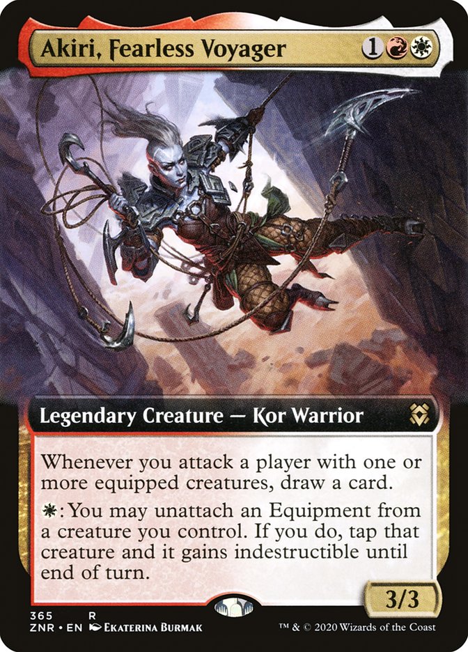 Akiri, Fearless Voyager (Extended Art) [Zendikar Rising] MTG Single Magic: The Gathering | Red Claw Gaming