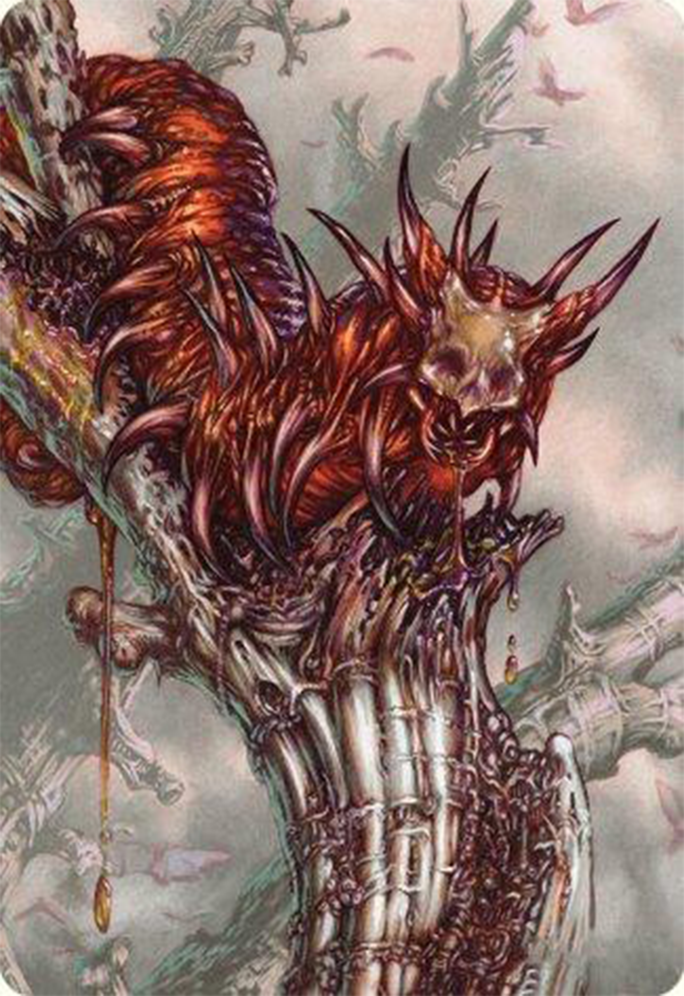 Grist, Voracious Larva Art Card [Modern Horizons 3 Art Series] MTG Single Magic: The Gathering    | Red Claw Gaming